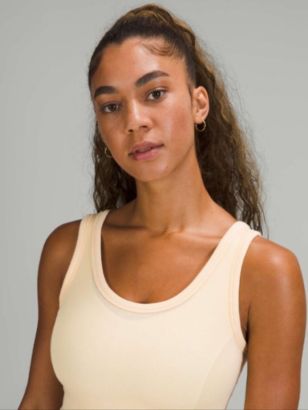 lululemon athletica Hold Tight Scoop Neck Tank Top — Lemon Chiffon
